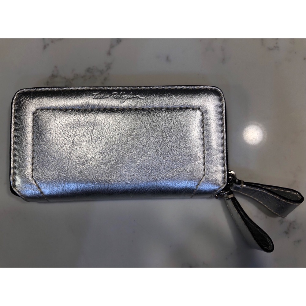 True Religion silver wallet/clutch